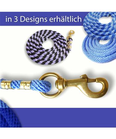 Premium Lead Rope for Horses - Stylish Tie Rope for Pony Donkey & Goat (Black-Purple) | Durable & Versatile - Buy Online on GoSupps.com