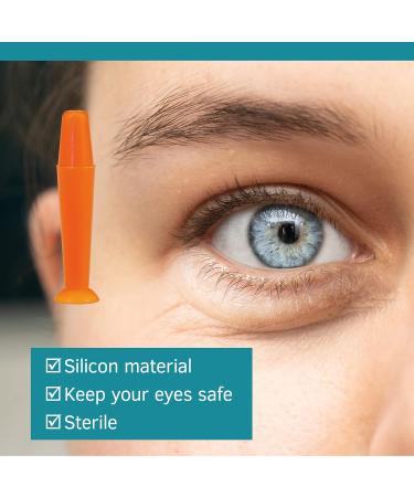 Suction Holder Inserter/Remover for Hard Contact Lens & Prosthetic Eyes | Orange | 10-Piece Set from Sports World Vision - Buy Online on GoSupps.com