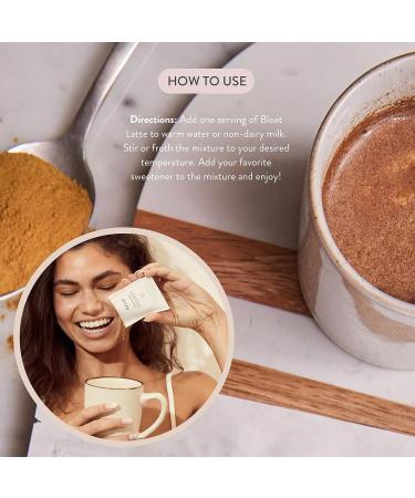 Arrae Bloat Latte Digestive Supplement - Fast-Acting Relief with Peppermint, Dandelion Extract, Ginger & Cinnamon - 10 Drink Mixes for Bloating & Stomach Gas - Buy Online on GoSupps.com