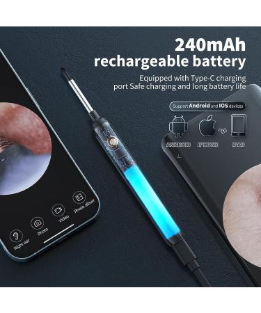 Ear Wax Removal Kit with Camera and Light - 1080P Otoscope Ear Cleaner for iPhone & Android - 7 Pcs Ear Set Included - Black - Buy Online on GoSupps.com