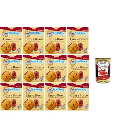 Italian Gourmet E.R. Mulino Bianco Cuor di Bosco Biscuits 12 x 300 g + Italian Gourmet Pulp 400 g