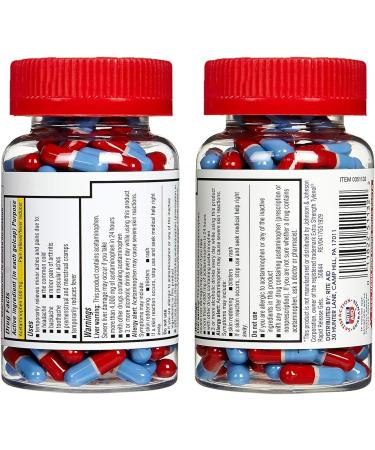 Rite Aid Extra Strength 500mg Acetaminophen Rapid Release Gelcaps - 225 Count | Pain Relief for Joint, Muscle, Arthritis & Back Pain - Buy Online on GoSupps.com