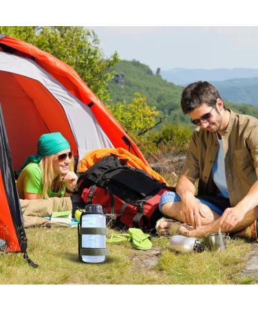 Gzkushi 2-Piece Molle Bottle Holder - Durable Nylon Water Bottle Bag with D-Ring Hooks for Hiking Camping & Outdoor Sports - Buy Online on GoSupps.com