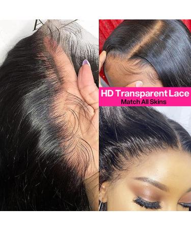 32 inch Brazilian Virgin Straight Lace Front Wig - 180% Density HD Lace Front Wig for Black Women - Buy Online on GoSupps.com