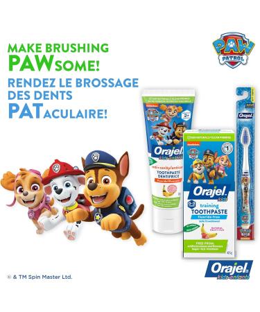 Orajel Kids Paw Patrol Anti-Cavity Fluoride Toothpaste Natural Fruity Bubble Flavour 119-g - Buy Online on GoSupps.com