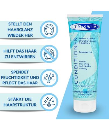 TRISWIM Conditioner 251ml - Chlorine Neutralizing Hair Treatment for Swimmers | Best eCommerce Shipping Worldwide - Buy Online on GoSupps.com