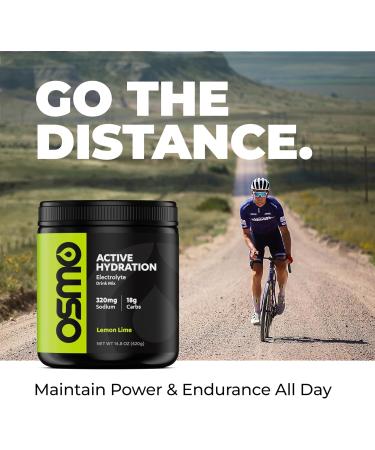 Osmo Active Hydration Electrolyte Powder (20 Servings) - Includes Sodium, Magnesium, Potassium, Carbs & Vitamins, Cane Sugar - All Natural, 3X Faster Hydration, Boosts Power & Endurance, Lemon Lime Lemon Lime 14.8 Ounce (Pa  - Buy Online on GoSupps.com