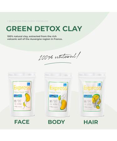 Organic French Green Clay Powder 100% Pure & Natural for Skincare Face Mask Anti Acne Deep Cleansing & Purifying Face Mask Blackhead Remover Oil Control 250 g - Buy Online on GoSupps.com