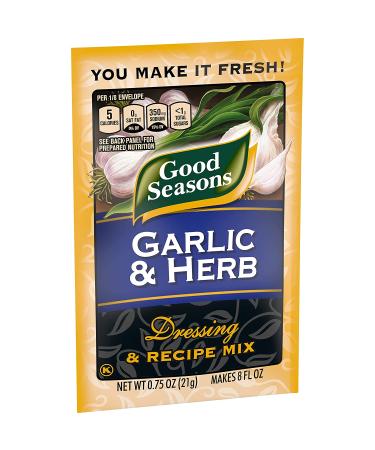 Good Seasons Garlic & Herb Salad Dressing & Recipe Mix Packets - 12 Pack, 0.6-0.75oz - Buy Online on GoSupps.com