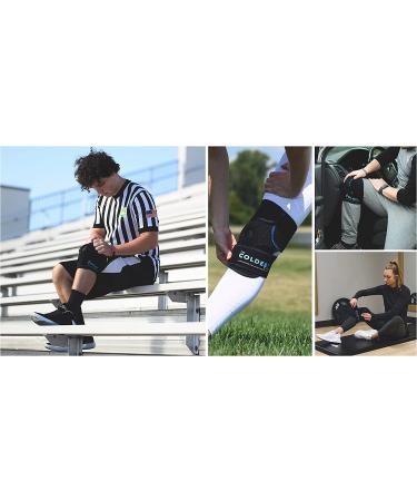 Coldest Knee Ice Pack Wrap - Hot & Cold Therapy for Meniscus Tear, Injury Recovery, Bursitis Pain, Sprains & Swelling (2 Pack) - Buy Online on GoSupps.com