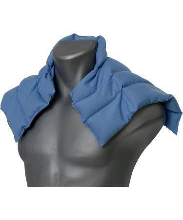 Buy Grape Seed Pillow for Neck & Shoulder Relief - Heat & Cold Therapy - Light Blue - Buy Online on GoSupps.com