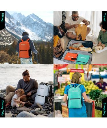 WOOMADA 17L Packable Waterproof Travel Backpack in Light Grey for Men, Women, and Kids - Buy Online on GoSupps.com