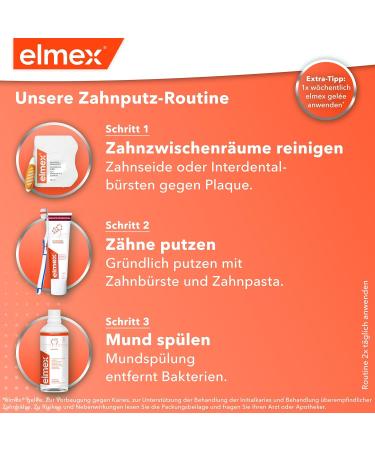 Elmex Mouth Rinsing Caries Protection 400ml - Antibacterial Alcohol-Free Tooth Cleaner for Daily Use - Double-Active Calcium Fluoride Shield (2-Pack) | International Shipping Available - Buy Online on GoSupps.com