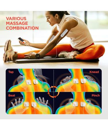 Advanced TENS Device for Pain Relief | 72 Modalities & 40 Intensity Levels | EMS Electro Stimulation | 2 Channels & 12 Pads - Buy Online on GoSupps.com