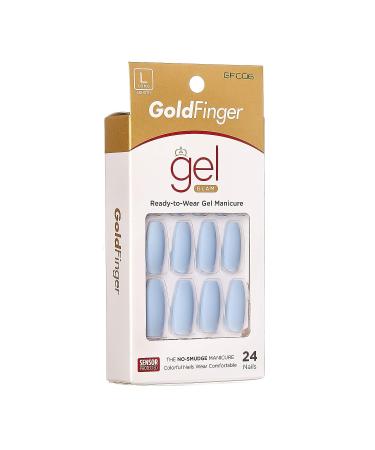 Gold Finger Full Cover Gel Manicure Nails Long Length - GFC06 - Buy Online on GoSupps.com