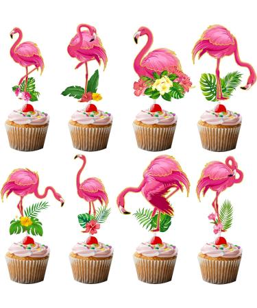 Tropical Flamingo Cupcake Toppers - Buy Online on GoSupps.com