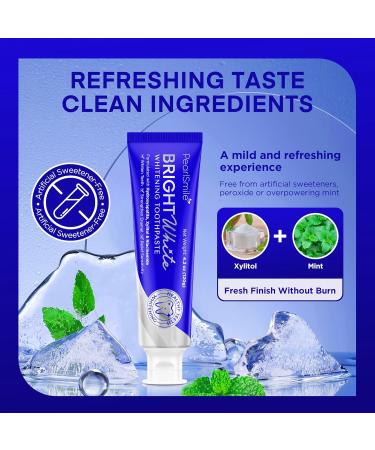 PearlSmile Hydroxyapatite Niacinamide Whitening Toothpaste 10% Nano-Hydroxyapatite (nHAp) + 5% Niacinamide Gently Whitens Strengthens Enamel & Freshens Breath Fluoride-Free 4.2oz (2-Pack) 4.2 Ounce (Pack of 2) - Buy Online on GoSupps.com