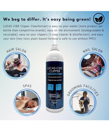 Clipper Cleaner Disinfectant & Lubricating Spray 16 fl oz | Perfect for Clippers & Blades | Fast International Shipping - Buy Online on GoSupps.com