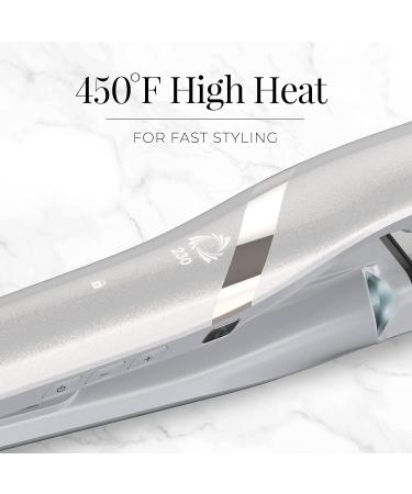 Remington PROLUXE HydraCare 1 Flat Iron - High Heat Hair Straightener with Floating Plates Pearl White/Gray - International Shipping Available - Buy Online on GoSupps.com