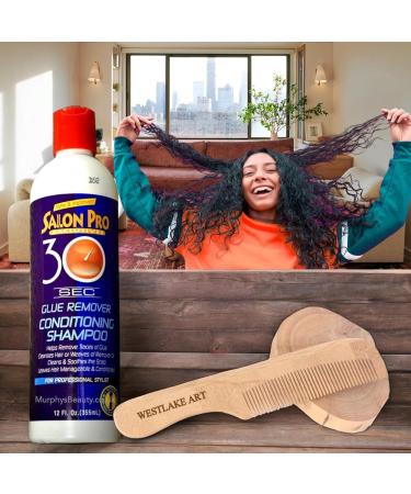 Shampoo 12 Oz | 30 Sec Hair Glue Remover | Pack of 3 | Fast-Acting Cleanser & Conditioner | Soothes Scalp & Removes Residue - Buy Online on GoSupps.com