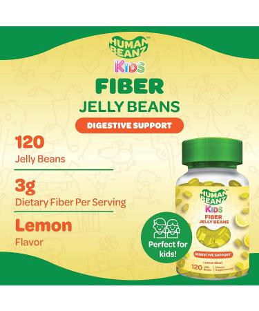 Kids Fiber Jellybean Gummies - 120 Nutritional Vegetarian Supplements - Buy Online on GoSupps.com