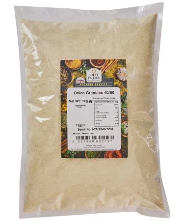 Old India Onion Granules 40/60 1kg 1 kg (Pack of 1)