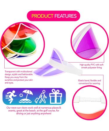 Shop Bramble 12 Retro Sun Visors | 80s & 90s Neon Caps for Ultimate Style | International Shipping Available - Buy Online on GoSupps.com