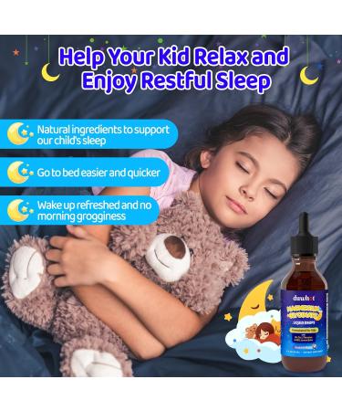 duwhot Kids Magnesium Liquid Drops Magnesium Glycinate 100 mg Supplement with L-Theanine GABA Vitamin B6 D3 for Sleep & Relaxation Melatonin Free Sugar Free 2 Fl Oz - Buy Online on GoSupps.com