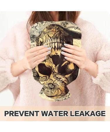Buy Tattoo Hot Water Bottle with Cover - 1L Pain Relief Bag for Headaches & Neck | BPA Free International Shipping - Buy Online on GoSupps.com