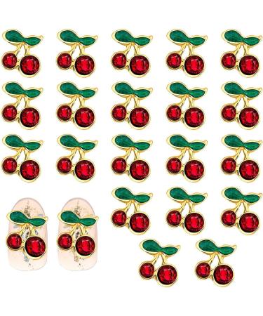 Accessories Nail Supplies Jewelry 3D Charms Nails Decoration Cherry pattern Rhinestones Nails Art - Buy Online on GoSupps.com