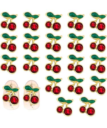 Accessories Nail Supplies Jewelry 3D Charms Nails Decoration Cherry pattern Rhinestones Nails Art