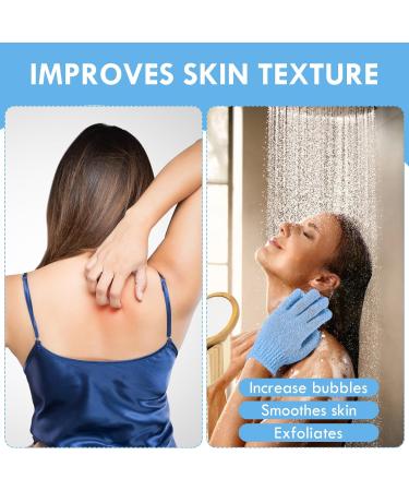 URAQT Exfoliating Gloves 6 Pcs Body Scrub Glove Bath SPA Exfoliating Mitts Exfoliating Gloves for Shower Spa Massage Dead Skin Remover Gloves Deep Body Scrubber for Women and Men (3 Pairs) - Buy Online on GoSupps.com