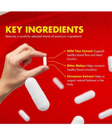 Gluco Advance Original Gluco Advanced Formula with Natural Ingredients to Support Energy Healthy Circulation Stable & Balanced Levels Easy-to-Take GlucoAdvance Pills (60 Capsules) - Buy Online on GoSupps.com