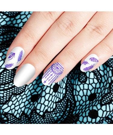 Lurrose 6pcs Nail Art Stampers & Stencils - Nail Stamping Plates & Templates for Women & Girls - International Shipping - Buy Online on GoSupps.com