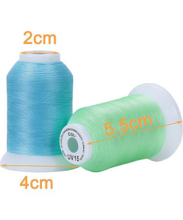 New brothread 8 Spools UV Color Changing Embroidery Thread Kit - 30WT 500M Each - for Embroidery, Quilting, Sewing - Buy Online on GoSupps.com