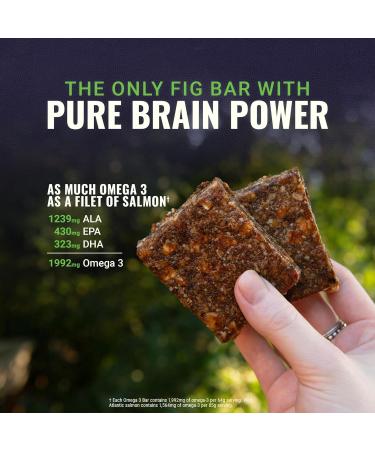 Omega 3 Fig Bars Fish oil Alternative Apple Almond Crisp Gluten-Free Protein Snacks 1 992mg Omega-3 oil Perfect High-Protein Meal Replacement Breakfast Bars for Healthy Adults (4 Count) Apple Almond Crisp 4 Count (Pack  - Buy Online on GoSupps.com