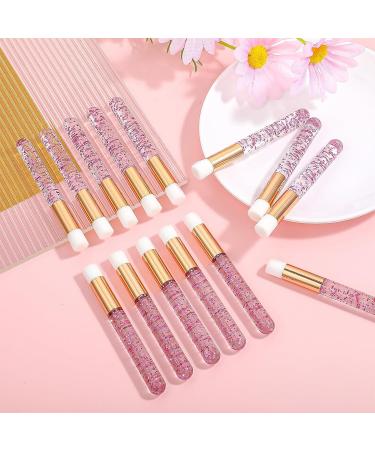 20 Pink Lash Shampoo Brushes - Glitter Crystal Eyelash Extension Cleaning Brushes for Makeup & Skin Care - Buy Online on GoSupps.com