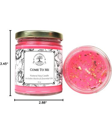 Come to Me 9 oz Soy Herbal Spell Candle | Love & Commitment Ritual | Wiccan Pagan Hoodoo Magick - Buy Online on GoSupps.com