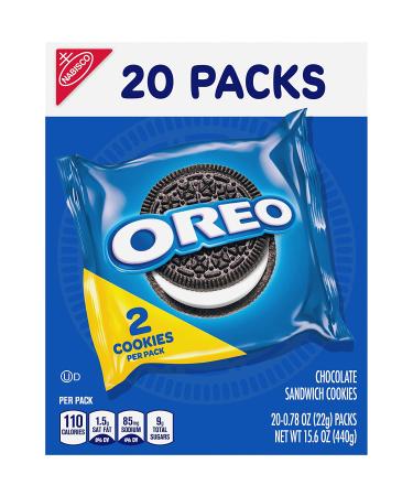 OREO Chocolate Sandwich Cookies - 20 Snack Packs (40 Cookies Total) - Buy Online on GoSupps.com