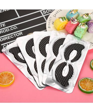 Qukaim Eyelid Mask Bamboo Charcoal Crystal Eye Mask 20 Pairs Anti Wrinkle Aging Moisture Relieve Fatigue Eyelid Patch