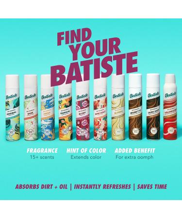 Batiste Rose Gold Dry Shampoo - 6.35 oz Bottle - Refresh Hair, Absorb Oil, Add Texture & Body - Waterless Shampoo - Buy Online on GoSupps.com