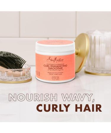 Shea Moisture Coconut and Hibiscus Curl Enhancing Smoothie + Jamaican Black Castor Oil Leave-In Conditioner Bundle (2 Pack - 15 Oz Ea) - Buy Online on GoSupps.com