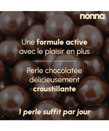 NONNA LAB - Boost - Helps to strengthen the body - Food supplements - Taurine & Guarana - Physical & Intellectual Energy - Cure 1 month - 30 Chocolate Pearls - Made in France - Buy Online on GoSupps.com