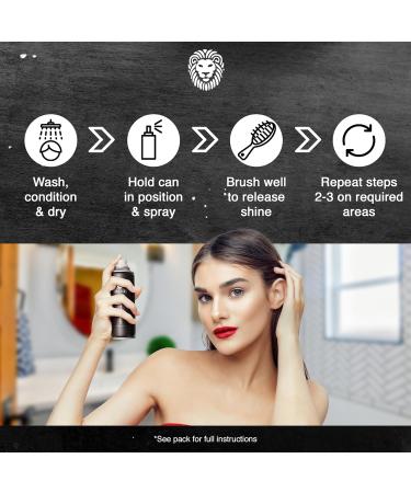 Mane Hair Thickening Spray & Root Touch Up Seal & Control Combo Pack Instantly Thicker Hair for Men & Women Fill in Hairlines and Hide Thinning and Fine Patches - Black 12 Colors (6.76 oz) - Buy Online on GoSupps.com