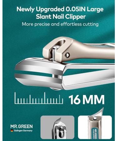 MR.GREEN Ingrown Nail Clippers Slanted Curved Blade Nail Clippers for Ingrown Nails Toenail Clippers for Thick Nails Medical Grade Stainless Steel Professional fingernail Clippers For Men And Women - Buy Online on GoSupps.com