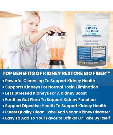 Kidney Restore Bio Fiber: Restorative Kidney Support & Cleanse Supplement - 2.5 lb Pack - Buy Online on GoSupps.com