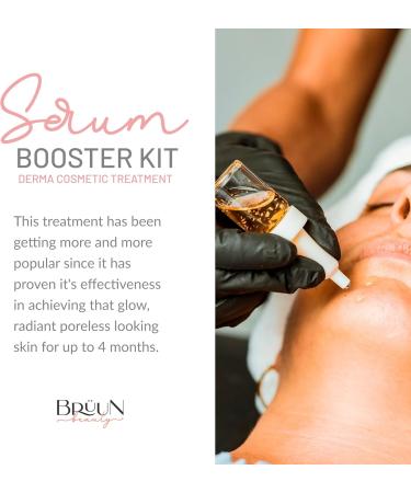 BR UN Serum Treatment set of 12 Vials for Spa A Booster kit for skin care to use with Derma Pen and rollers for fresh look and lasting results - Buy Online on GoSupps.com