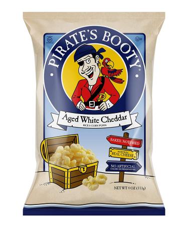 Pirate's Booty Aged White Cheddar Cheese Puffs - 12ct 4oz Bags | Gluten-Free Healthy Kids Snacks - Buy Online on GoSupps.com
