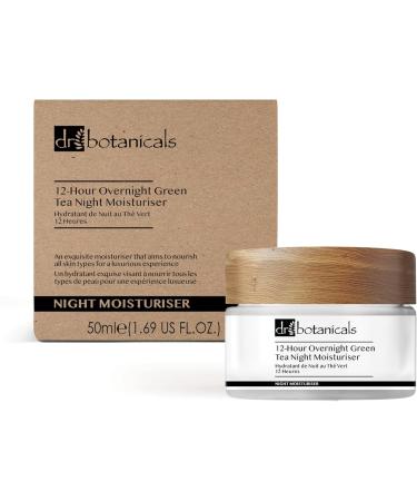 Dr Botanicals Green Tea 12 Hour Night Moisturizer 50ml | Revitalizes and repairs your skin while you sleep Antioxidant boost with powerful green tea extracts Hydration - Buy Online on GoSupps.com