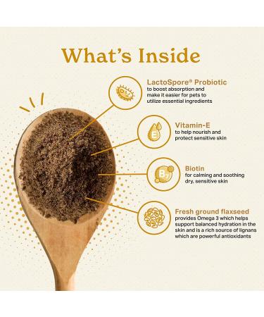 Missing Link Skin & Coat Probiotics Superfood for Dogs - 5lb Powder with Omegas 3 & 6, Fiber, Vitamin-E, Biotin - Promotes Healthy Skin, Glossy Coat, and Hair Growth - Buy Online on GoSupps.com